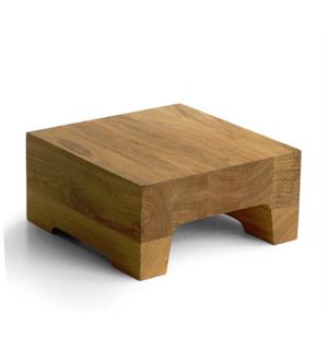 Buffetblokk 210x210x100mm Eik Heltre - Næringsmiddelgodkjent 